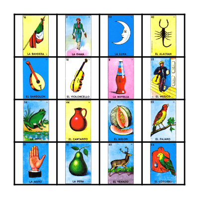 Loteria Bingo Card