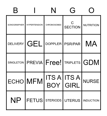 MFM BINGO Card