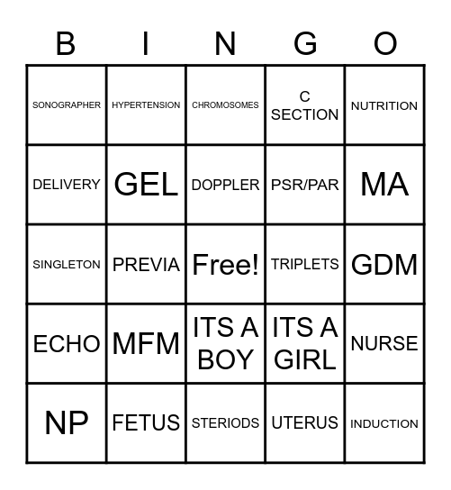 MFM BINGO Card