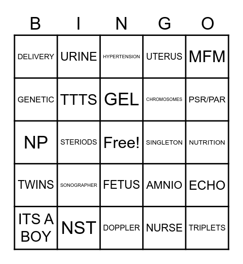 MFM BINGO Card