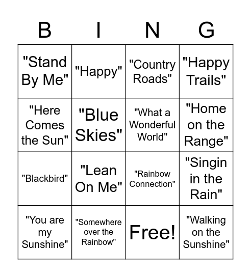 Boredom Busters Bingo Card