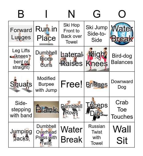 FITNESS BINGO Card