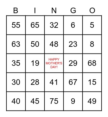 Bingo Card