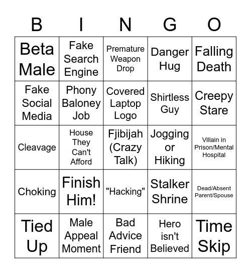 Lifetime Movie Bingo Redux Bingo Card