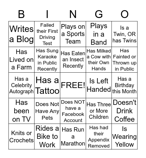 Customer Success Group Bingo! Bingo Card