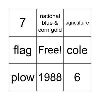 FFA BINGO Card