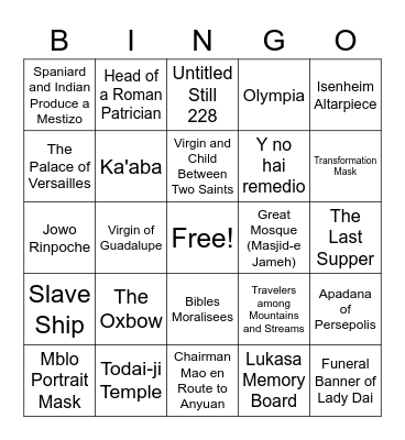 APAH Review:  Purpose Bingo Card