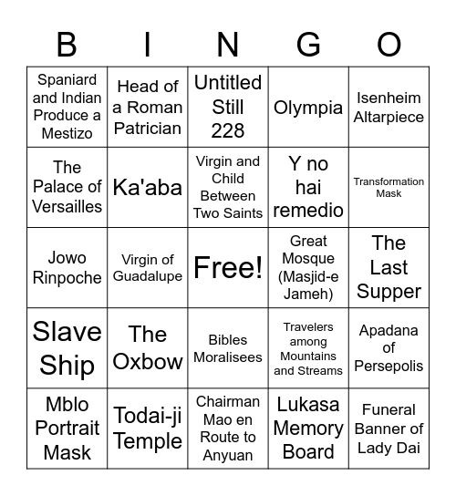 APAH Review:  Purpose Bingo Card
