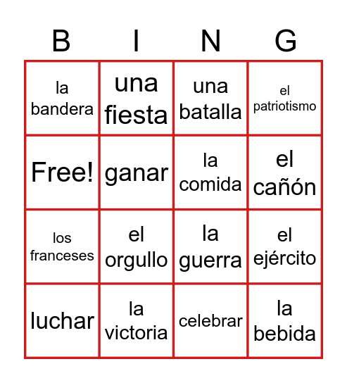 Cinco de Mayo! Bingo Card