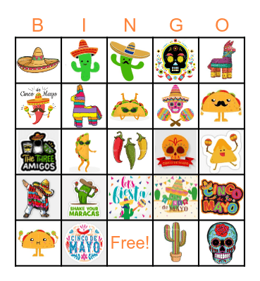 Cinco de Mayo! Bingo Card