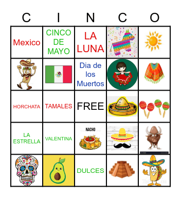 CINCO BINGO Card