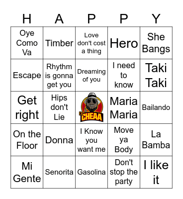 Cinco De Fiesta Bingo Card