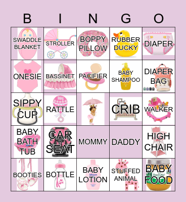 BABY SHOWER Bingo Card