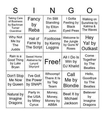 Regionals April Month End Meeting Bingo Card