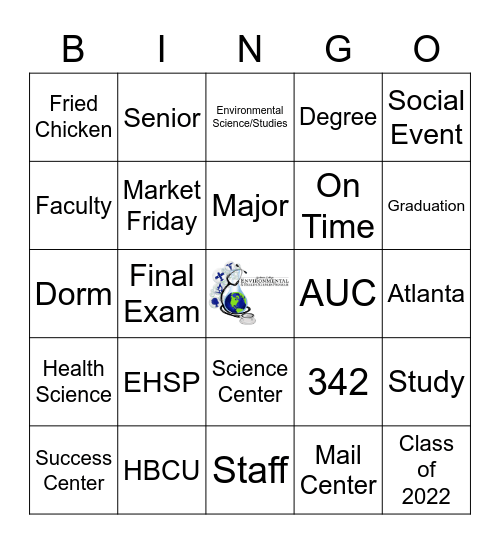 EHSP Bingo Game Bingo Card
