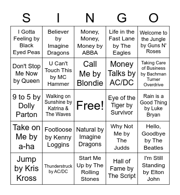 Regionals April Month End Meeting Bingo Card