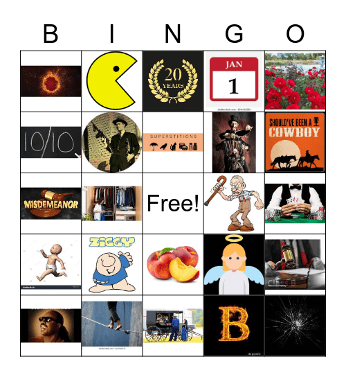 Music Bingo 5/5 Bingo Card