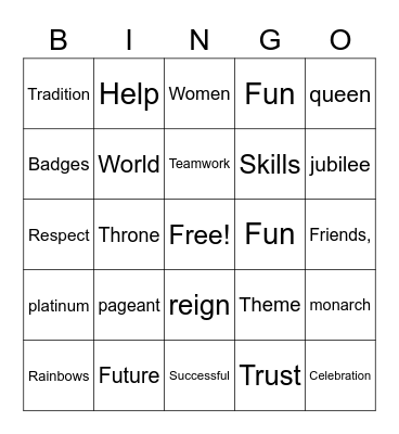 Brownies Bingo Card
