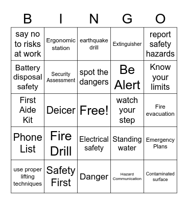 Branch 1513 Bingo Card