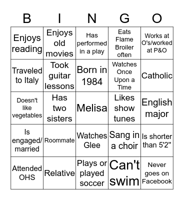 "Our Similarities bring us to a common ground; Our Differences allow us to be fascinated by each other"  - Tom Robbins Bingo Card