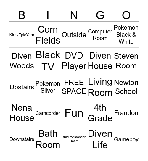 Frandon & Diven Bingo! Bingo Card