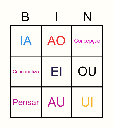 Paulo Freire Bingo Card