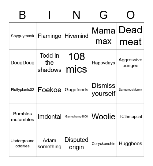 Bingo Card