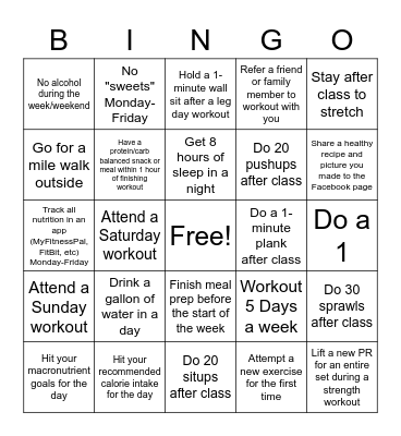 Make it Count May Bingo!!! Bingo Card