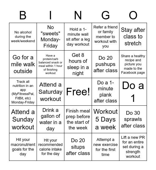 Make it Count May Bingo!!! Bingo Card