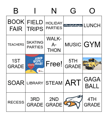 5TH GRADE CELEBRATION Bingo Card