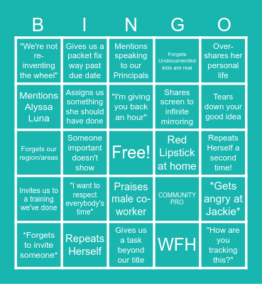 VV Bingo! Bingo Card