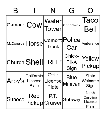 Disney Bingo Card #1 Bingo Card
