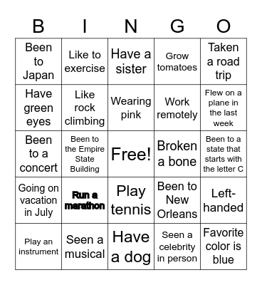 Clinical Operations Bingo Card