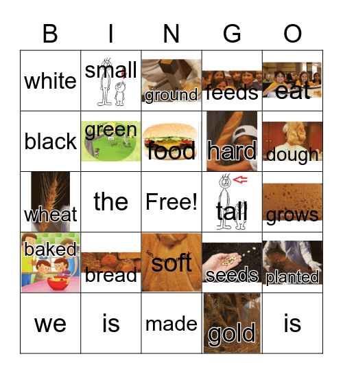 GK U9 W3 BREAD COMES TO LIFE Bingo Card