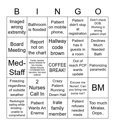 CMH BINGO Card