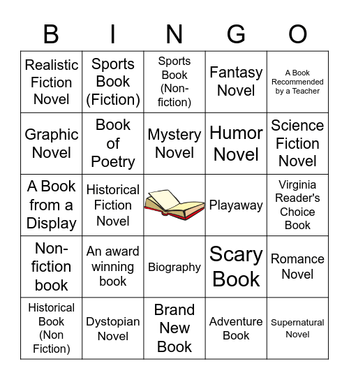 Book Bingo! Bingo Card