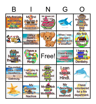 Team Awesome Bingo Card