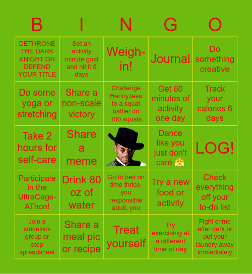 ROBIN SLAPS BACK (#4) Bingo Card