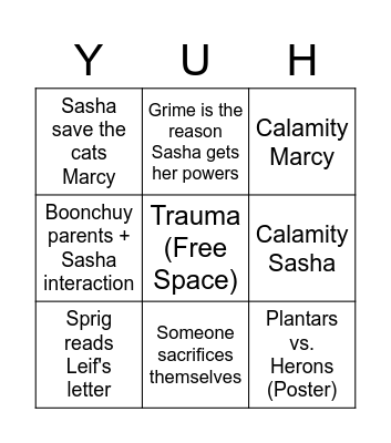 Amphibia All In Bingo Card