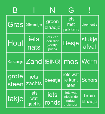 welpen bingo Card