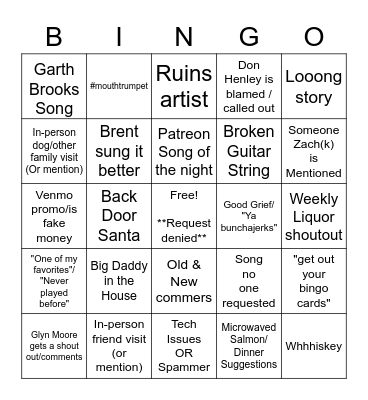 MNQS Bingo Card