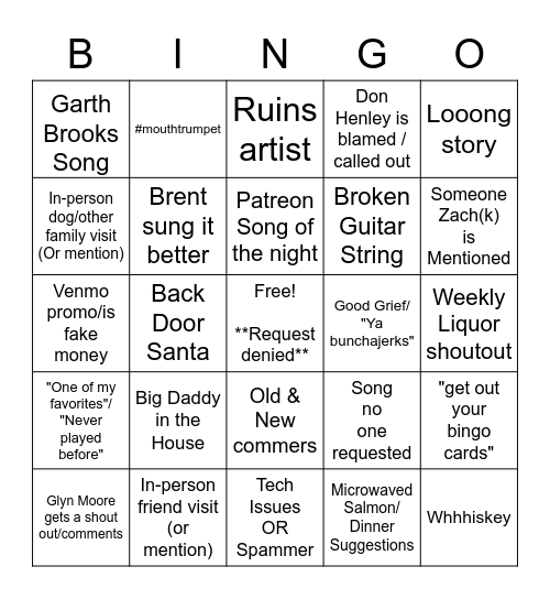 MNQS Bingo Card