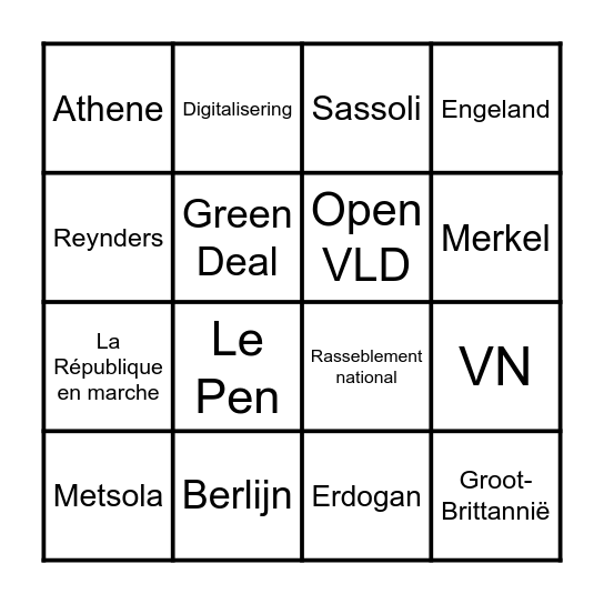 Let's bingo! Bingo Card