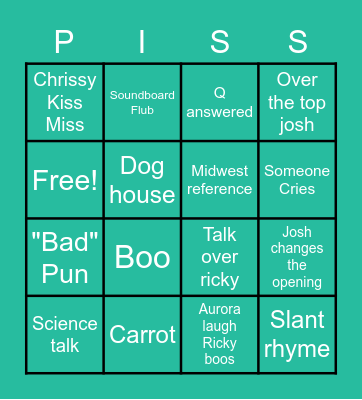 Judgies 100 Bingo Card