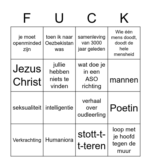 VDBingo 2 Bingo Card