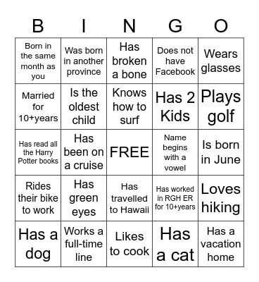 HAPPY NURSES WEEK Bingo Card