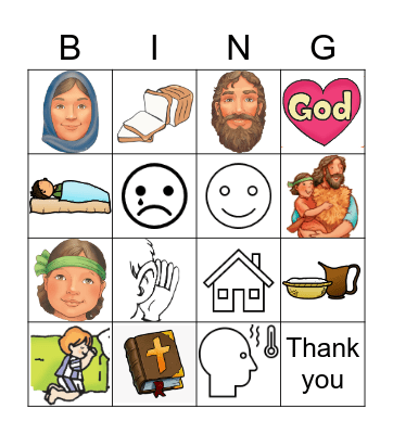 Elijah Bingo Card