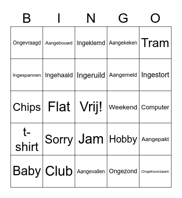 Vloeiend en vlot lezen Bingo Card