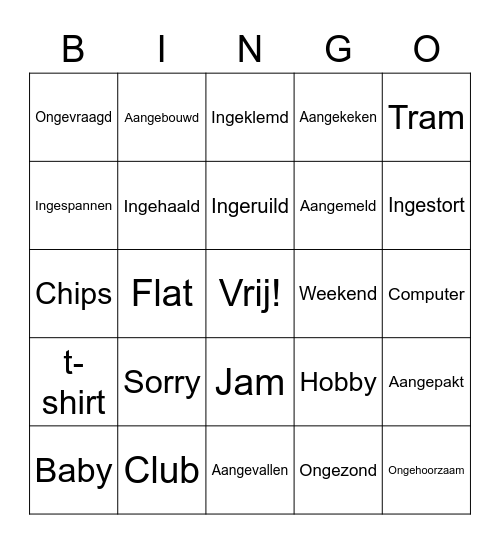 Vloeiend en vlot lezen Bingo Card