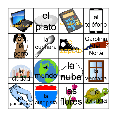 La Lotería Espartana Bingo Card